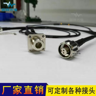 ODC光纤连接器野战光缆阻燃单模单芯铠装光纤防水LC接头